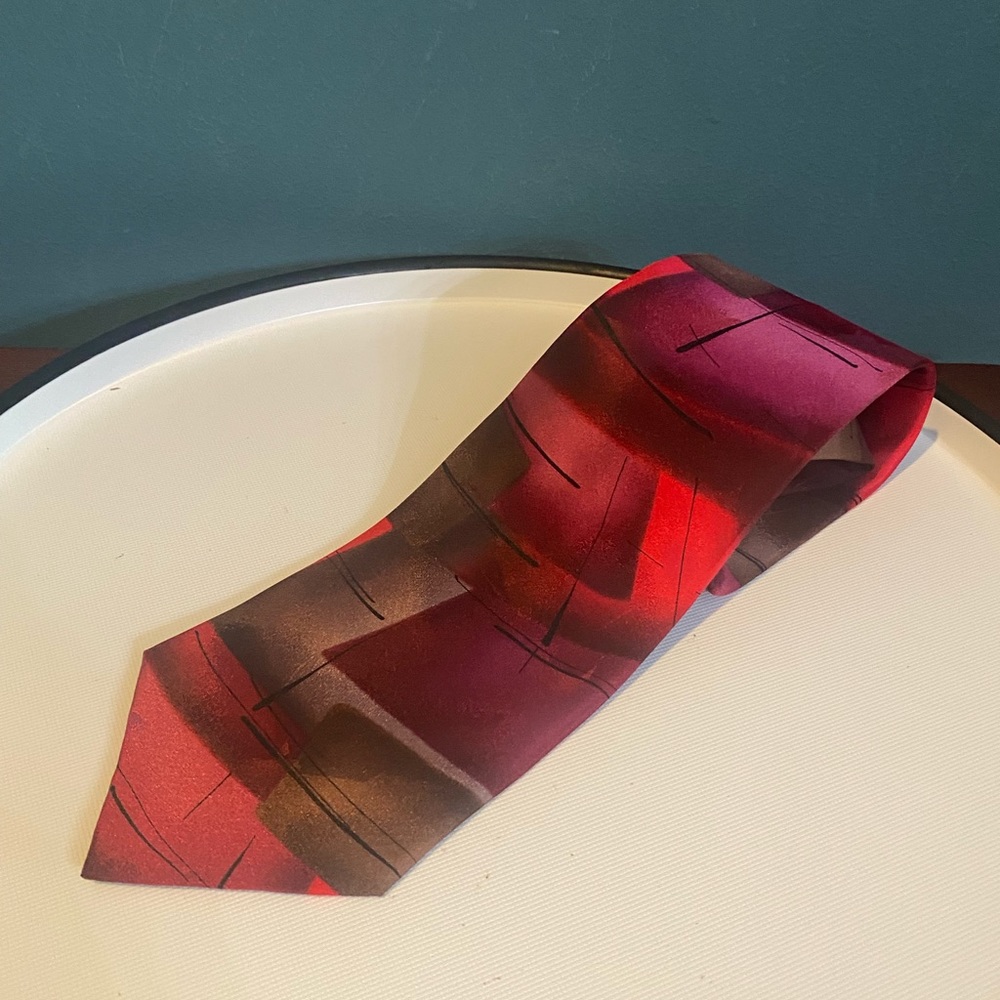 J Garcia Men's Tie Floating Planes Collection 100% Silk